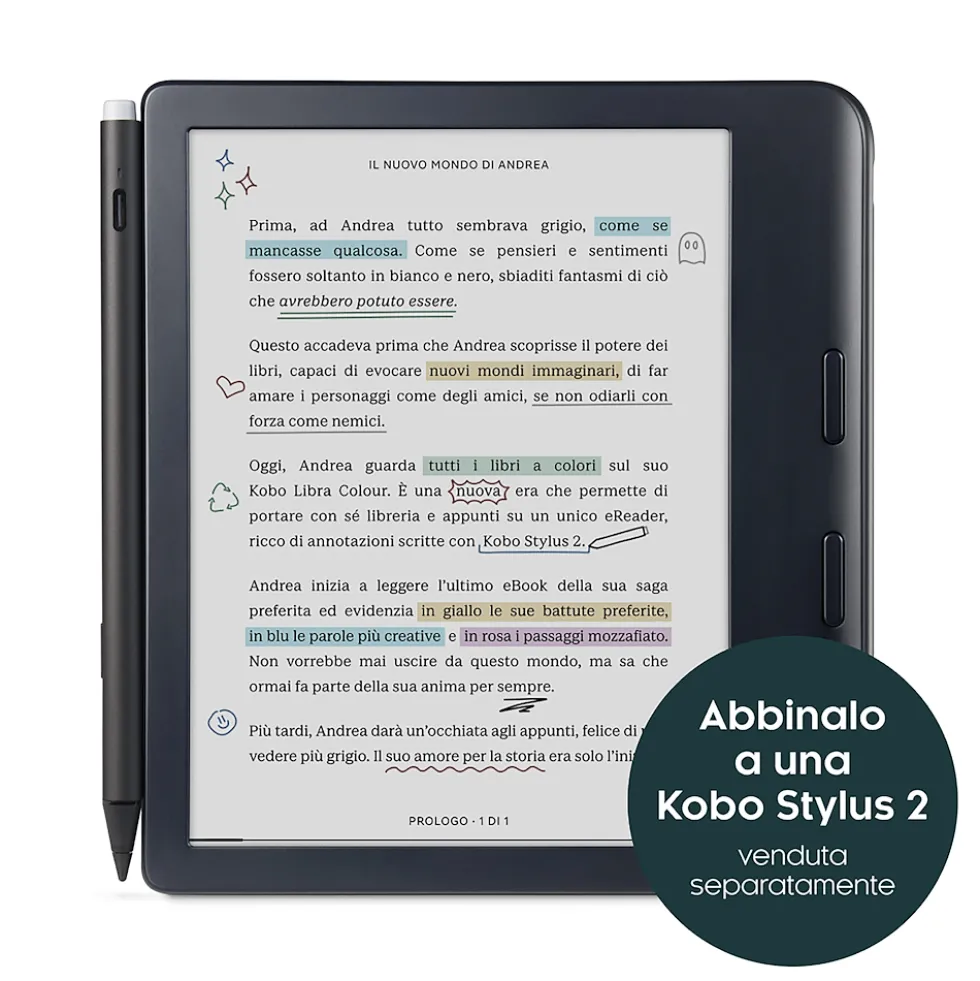 E-reader Kobo Libra Colour N428-KU-BK-K-CK a colori