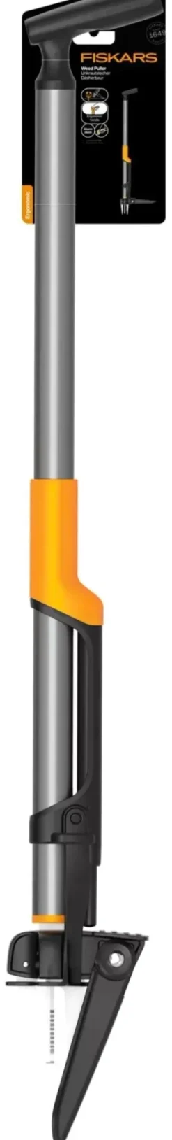 Estirpatore Fiskars 1020126 ERGONOMIC per erbacce Silver e Arancio