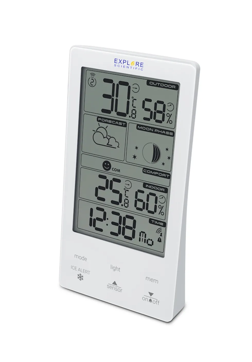 Explorer Scientific Barometro Touch Temp/Umid Int./Est.ice Allert Retroilluminazione