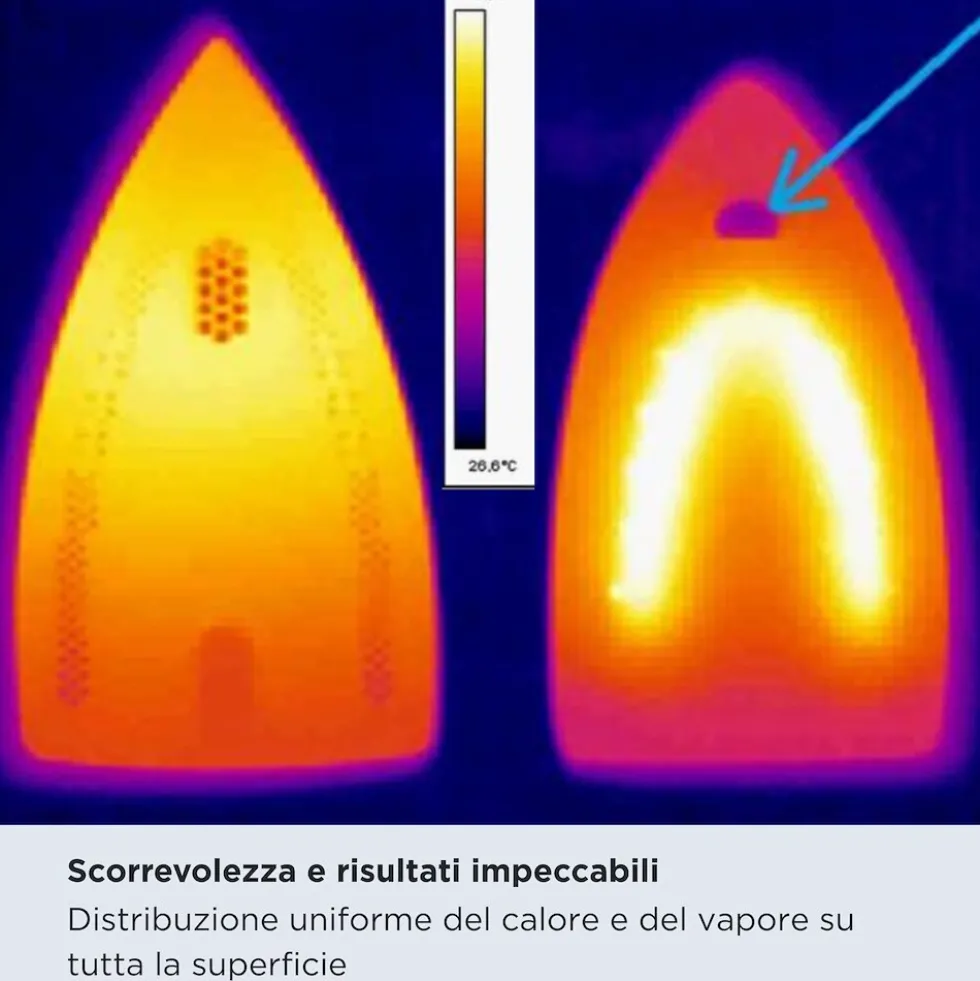 Ferro da stiro a vapore Ariete 6190 Step UP con piedini intelligenti