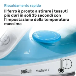 Ferro da stiro a vapore Braun TexStyle 1 SI1050BL