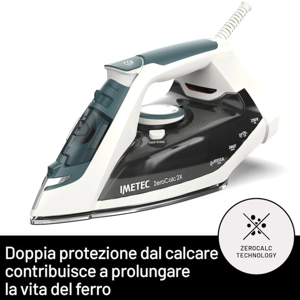 Ferro da stiro a vapore Imetec Z1 2500 con tecnologia anticalcare