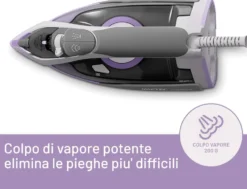 Ferro da stiro Imetec Intellifast 9030, 2400 W con piastra Ceramic Diamond
