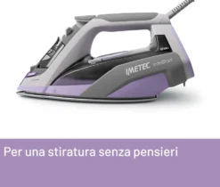 Ferro da stiro Imetec Intellifast 9030, 2400 W con piastra Ceramic Diamond
