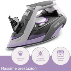 Ferro da stiro Imetec Intellifast 9030, 2400 W con piastra Ceramic Diamond