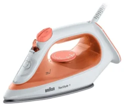 Ferro stiro vapore Braun 0127407000 TEXSTYLE 1 SI1009OR Orange e White