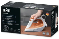 Ferro stiro vapore Braun 0127407000 TEXSTYLE 1 SI1009OR Orange e White