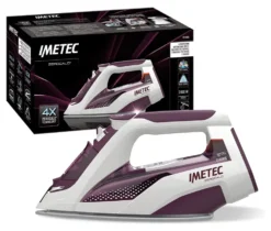 Ferro stiro vapore Imetec 9245 ZEROCALC Z3 3900 Bianco e Amaranto