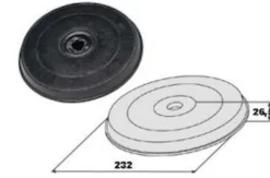 Filtro a carbone attivo Faber 112.0157.238 per cappe