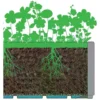 Fioriera con grigliato Stefanplast 68603 ETHICA ECO LINE Tortora