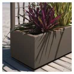 Fioriera con grigliato Stefanplast 68603 ETHICA ECO LINE Tortora
