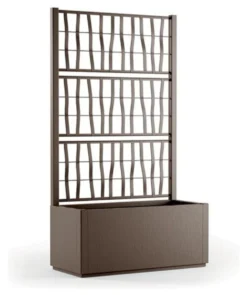 Fioriera con grigliato Stefanplast 68603 ETHICA ECO LINE Tortora