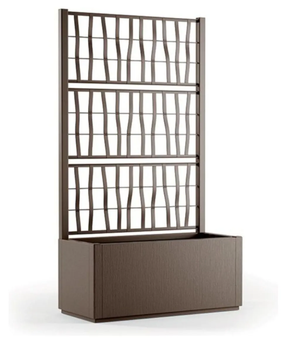 Fioriera con grigliato Stefanplast 68603 ETHICA ECO LINE Tortora