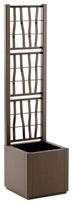 Fioriera con grigliato Stefanplast 68801 ETHICA Grafite