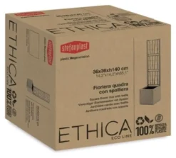 Fioriera con grigliato Stefanplast 68801 ETHICA Grafite