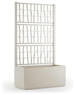 Fioriera con grigliato Stefanplast 68600 ETHICA Bianco gesso