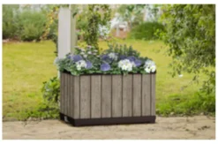 Fioriera Keter K260786 SIGNATURE Knock Down Planter Ashwood
