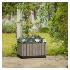 Fioriera Keter K260786 SIGNATURE Knock Down Planter Ashwood