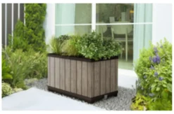 Fioriera Keter K260786 SIGNATURE Knock Down Planter Ashwood