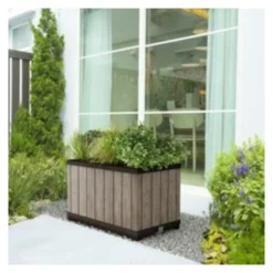 Fioriera Keter K260786 SIGNATURE Knock Down Planter Ashwood