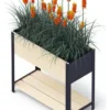 Fioriera Kronus 0437 UPYARD Modern Box High Natural e Nero