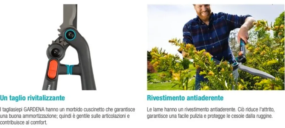 Forbice tagliasiepi Gardena 12303 20 ENERGYCUT 2 in 1