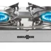 Fornello campeggio Brunner 0708017N Devil Double Grill Cromo