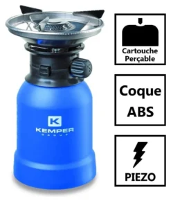 Fornello Kemper OUTDOOR KE2008 Piezo Ignition Blu