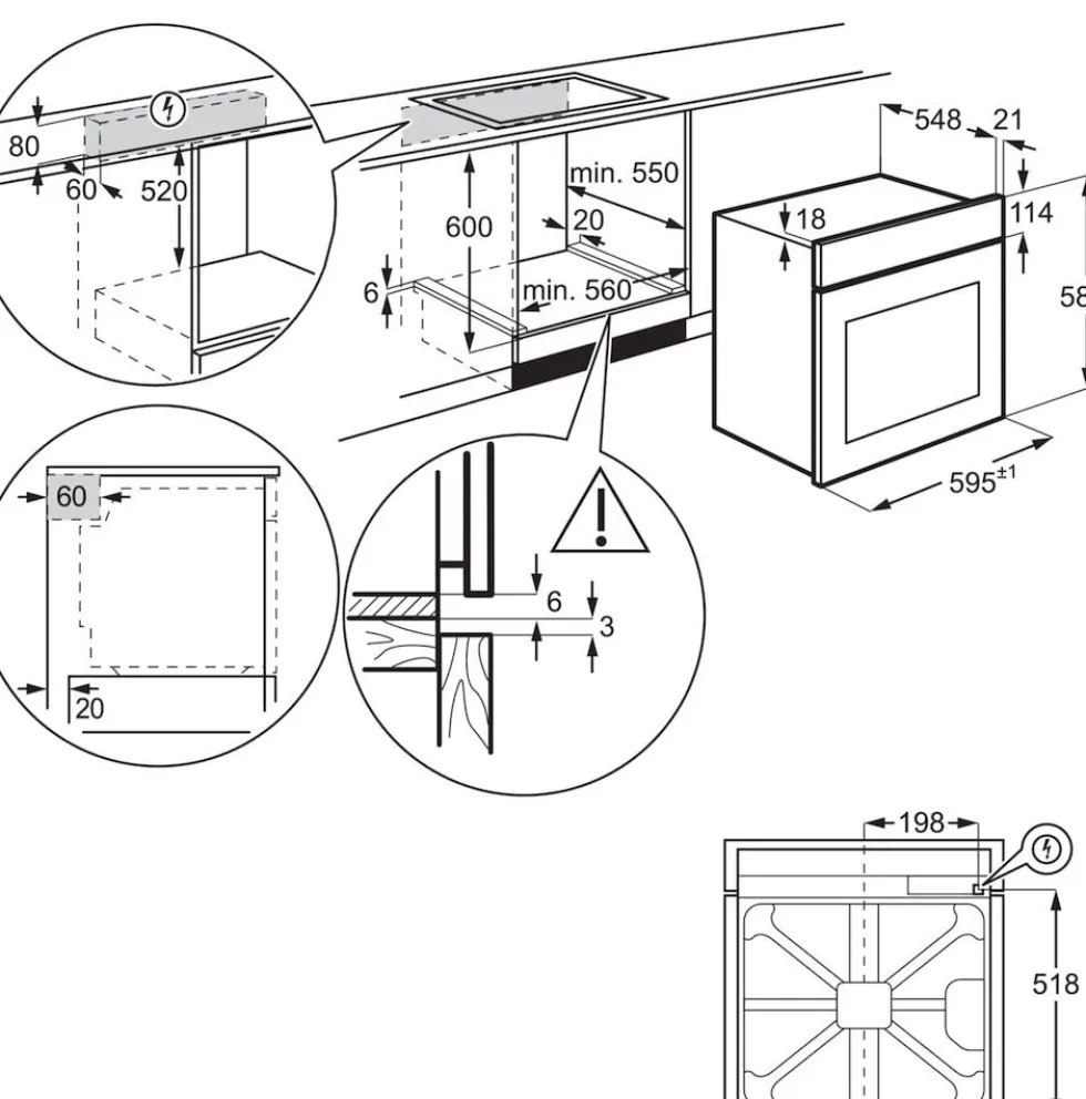 Forno elettrico Electrolux EOF4P56H con pulizia pirolitica e cottura uniforme