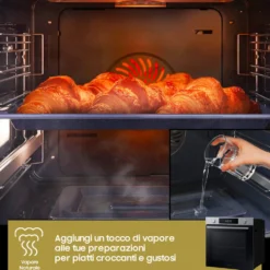 Forno elettrico Samsung Dual Cook NV7B44403BS con WiFi e funzione Vapore