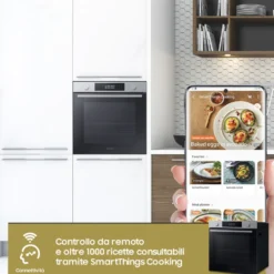 Forno elettrico Samsung Dual Cook NV7B44403BS con WiFi e funzione Vapore