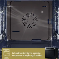 Forno elettrico Samsung NV7B4040VBS/U5 multifunzione con Vapore e WiFi