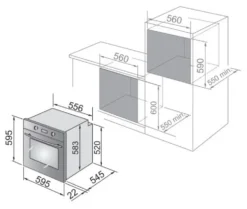 Forno incasso De Longhi COUNTRY Cm 9L W Bianco