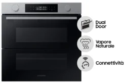 Forno incasso Samsung NV7B45403BS U5 SERIE 4 NV7B45403BS Dual Cook Fle