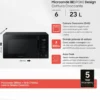Forno microonde combinato Samsung MG23T5018AK Grill 23L Cottura Croccante
