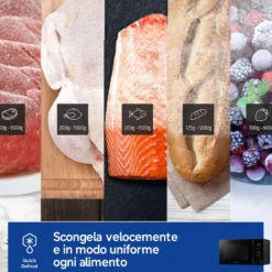 Forno microonde combinato Samsung MG23T5018AK Grill 23L Cottura Croccante