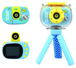 Fotocamera compatta Ods 35922 RADIOCOM Click! 3 Blue e Yellow