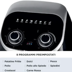 Friggitrice ad aria Ariete 4619 Airy Fryer Oven con girarrosto e cestello rotante