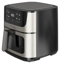 Friggitrice ad aria Black & Decker BXAF8000E Inox e Black