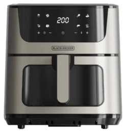 Friggitrice ad aria Black & Decker BXAF8000E Inox e Black