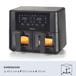 Friggitrice ad aria doppia Ariete 4631 con 2 vasche da 4,5L
