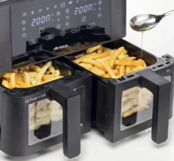 Friggitrice ad aria doppia Ariete 4631 con 2 vasche da 4,5L