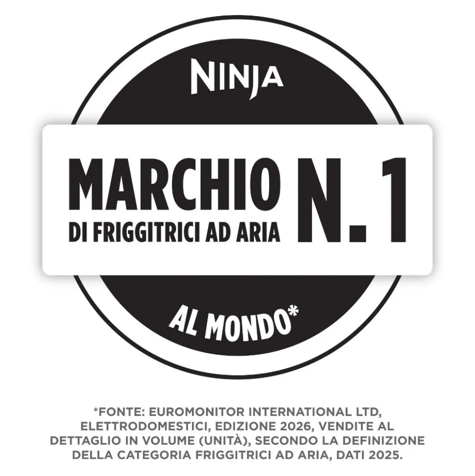 Friggitrice ad aria doppia Ninja Double Stack XL 9,5L 2470W