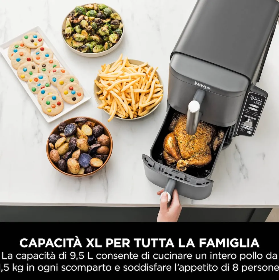 Friggitrice ad aria doppia Ninja Double Stack XL 9,5L 2470W