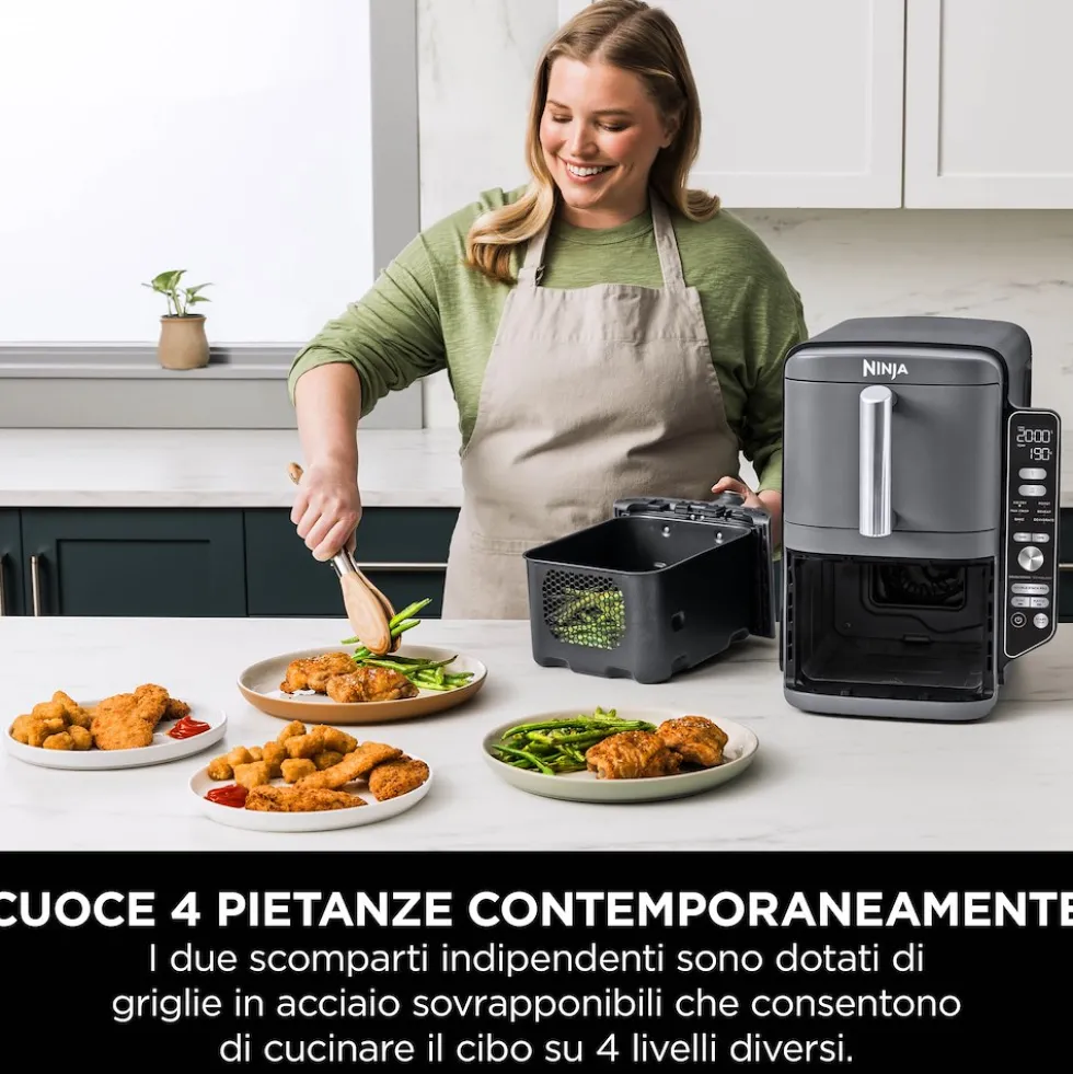 Friggitrice ad aria doppia Ninja Double Stack XL 9,5L 2470W