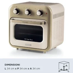Friggitrice ad aria e forno Ariete 4632 Vintage con capacità 16L