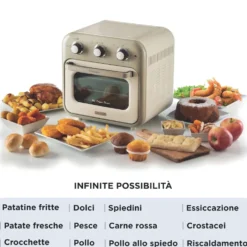 Friggitrice ad aria e forno Ariete 4632 Vintage con capacità 16L