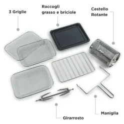 Friggitrice ad aria e forno Ariete 4632 Vintage con capacità 16L