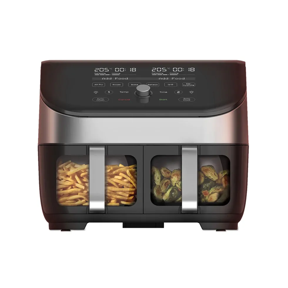 Friggitrice ad aria multiuso Instant Vortex Plus Dual ClearCook 8 litri