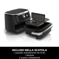 Friggitrice ad aria Ninja FlexDrawer 10,4L 2470W con 2 zone cottura